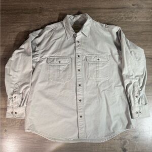 Cabela’s Deerskin Soft Chamois Heavyweight Button Down Long Sleeve Shirt XL